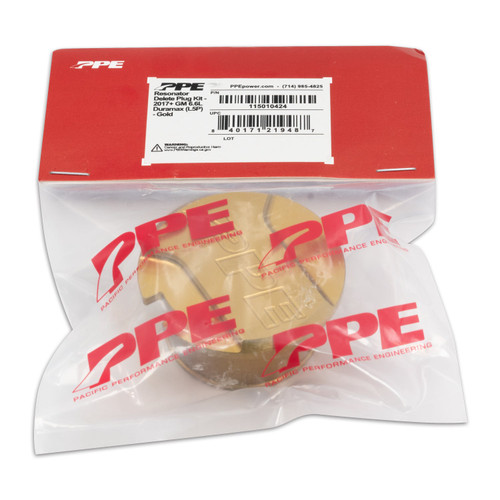 PPE 115010424 2017-2023 GM 6.6L DURAMAX RESONATOR DELETE PLUG L5P GOLD PPE 115010424 2017-2023 GM 6.6L DURAMAX RESONATOR DELETE PLUG L5P GOLD