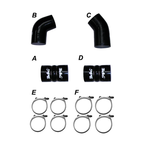 PPE 115910405 LLY 04.5-05 SILICONE AND CLAMP KIT BLACK PPE 115910405 LLY 04.5-05 SILICONE AND CLAMP KIT BLACK