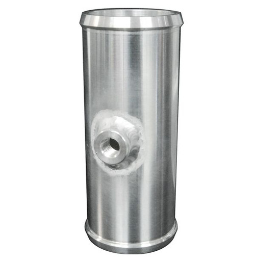 PPE 515900200 BILLET ALUMINUM COUPLER 1/8 INCH NPT 2 INCH OD X 5.0 INCH LONG