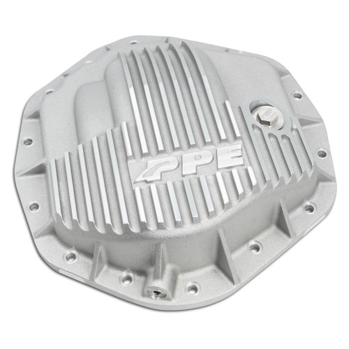 PPE 238051000 HEAVY DUTY CAST ALUMINUM REAR DIFFERENTIAL COVER GM/RAM 2500/3500 HD RAW SILVER