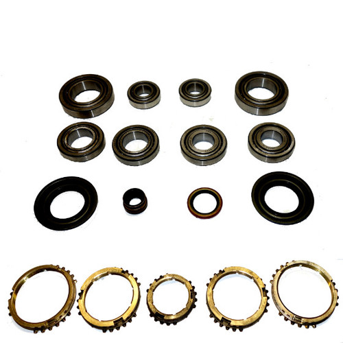 USA ZMBK210CWS M5TX TRANSMISSION BEARING/SEAL KIT W/SYNCHRO RINGS 01-12 ESCAPE/99-03 ESCORT/06-09 FUSION/01-06 MAZDA TRIBUTE/06-09 MERCURY MILAN 5-SPEED MANUAL TRANS 15MM INPUT BEARING