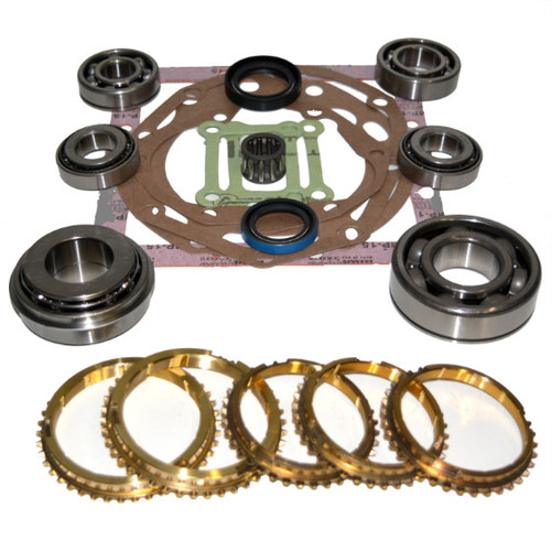 USA ZMBK189WS R5M21/KM132/KM145 TRANSMISSION BEARING/SEAL KIT W/SYNCHRO RINGS 90-96 MITSUBISHI MIGHTY MAX/87-89 RAIDER/87-93 RAM 50 5-SPEED MANUAL TRANS