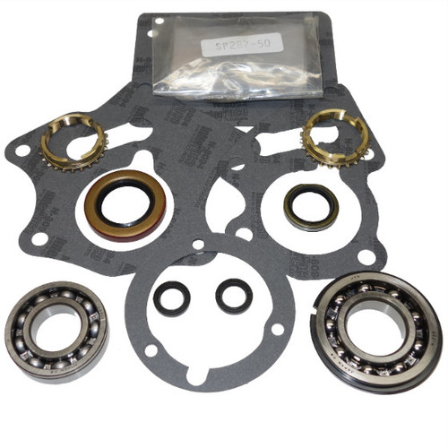 USA ZMBK128WS HED TRANSMISSION BEARING/SEAL KIT W/SYNCHRO RINGS 66-67 FAIRLANE/MUSTANG PLUS MERCURY COMET/CYCLONE 3-SPEED MANUAL TRANS
