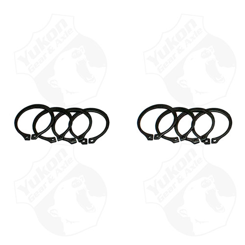 YUKON YP SJ-297X-501 4 FULL CIRCLE SNAP RINGS FIT 297X U-JOINT WITH AFTERMARKET AXLE