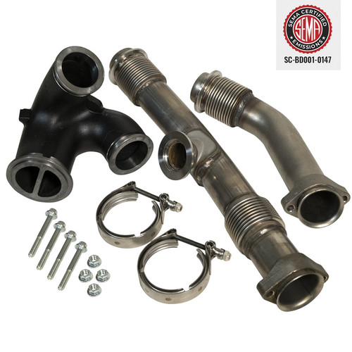 BD DIESEL 1043918 6.0L POWER STROKE UP-PIPES KIT W/EGR CONNECTOR FORD 2004.5-2007
