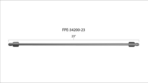 FLEECE FPE-34200-23 23 INCH HIGH PRESSURE FUEL LINE 8MM X 3.5MM LINE M14 X 1.5 NUTS
