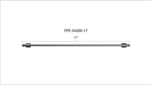 FLEECE FPE-34200-17 17 INCH HIGH PRESSURE FUEL LINE 8MM X 3.5MM LINE M14 X 1.5 NUTS FLEECE FPE-34200-17 17 INCH HIGH PRESSURE FUEL LINE 8MM X 3.5MM LINE M14 X 1.5 NUTS