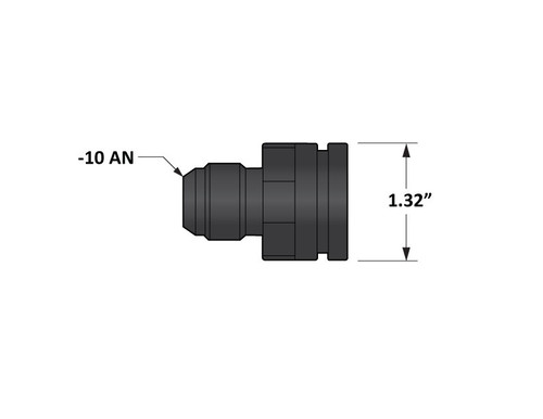 FLEECE FPE-34224-B ADAPTER FITTING -10AN MALE TO 1.325 INCH BORE