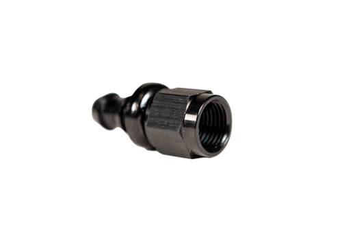 FLEECE FPE-PL-00-08 -8 STRAIGHT TO HOSE BARB BLACK