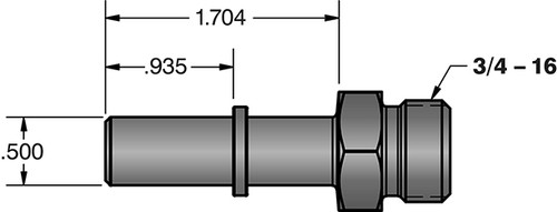 FLEECE FPE-34900-A 1/2 INCH QUICK CONNECT TO 3/4 INCH-16 O-RING (-8 AN)