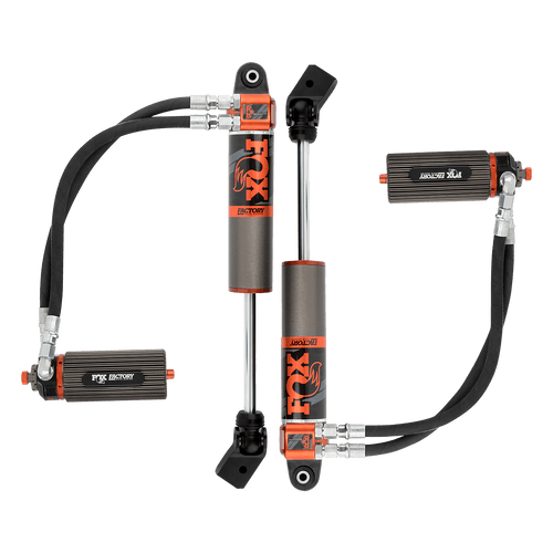 FOX 883-26-082 20-UP JEEP JT GLADIATOR FRONT INTERNAL BYPASS FACTORY RACE 3.0 REMOTE RESERVOIR 3.5-4.5 INCH LIFT DUAL SPEED COMPRESSION ADJUSTER REQUIRES FRONT DRIVESHAFT