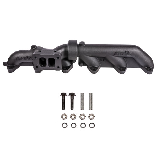 ATS 204-911-2272 PULSE FLOW EXHAUST MANIFOLD KIT FITS 2003-2007 5.9L CUMMINS 2-PC T4 WITH TURBO FLANGE HARDWARE ATS