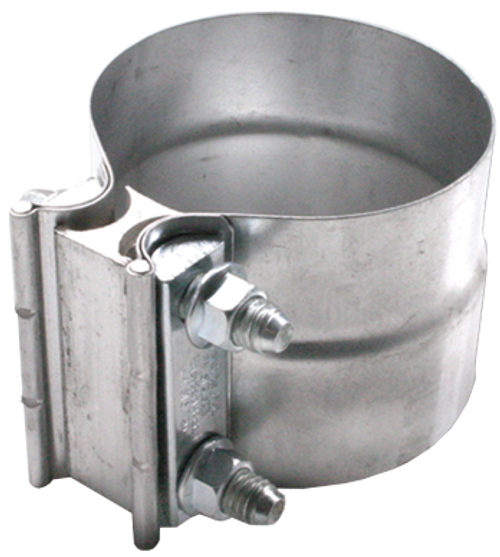 DIAMOND EYE L40AA EXHAUST CLAMP 4 INCH ALUMINIZED TORCA LAP-JOINT CLAMP
