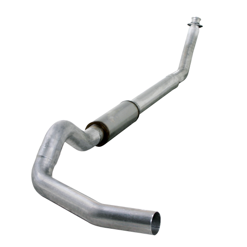 DIAMOND EYE K5216A TURBO BACK EXHAUST 94-02 DODGE RAM 2500/3500 5 INCH SINGLE OUT PASS WITH MUFFLER ALUMINIZED