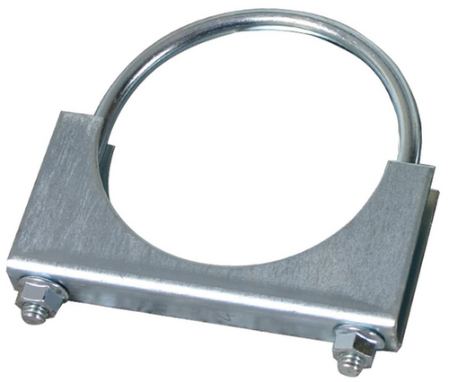 DIAMOND EYE 454002 EXHAUST CLAMP 3 INCH ZINC COATED U-BOLT SADDLE CLAMP
