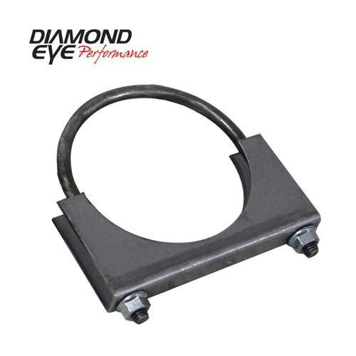 DIAMOND EYE 444001 EXHAUST CLAMP 3.5 INCH STANDARD STEEL U-BOLT SADDLE CLAMP