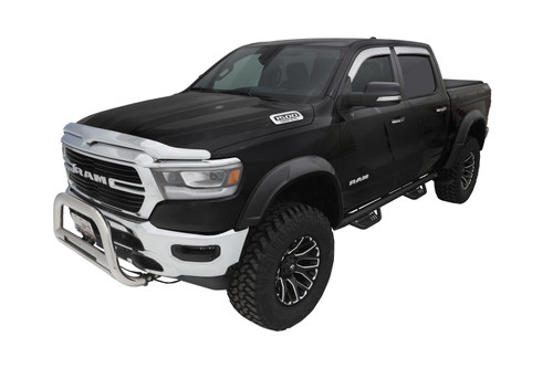 BUSHWACKER 50934-02 DRT STYLE FENDER FLARES FRONT AND REAR FOR 2019-2022 RAM 1500 WILL NOT FIT REBEL AND TRX MODELS