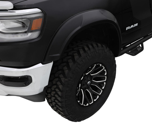 BUSHWACKER 50934-02 DRT STYLE FENDER FLARES FRONT AND REAR FOR 2019-2022 RAM 1500 WILL NOT FIT REBEL AND TRX MODELS