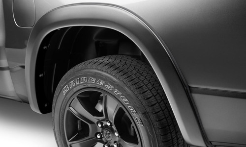 BUSHWACKER 50928-65 OE STYLE COLOR MATCHEDGRANITE CRYSTAL METALLIC 4-PIECE FENDER FLARE SET FOR 20-22 RAM 1500 WILL NOT FIT REBEL AND TRX MODELS