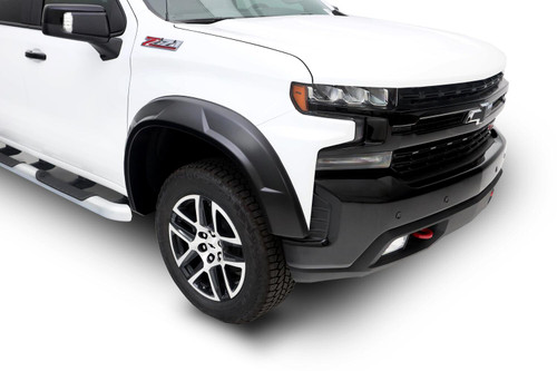 BUSHWACKER 40989-02 DRT STYLE FENDER FLARES FRONT AND REAR FOR 20-26 CHEVROLET 2500HD/3500HD