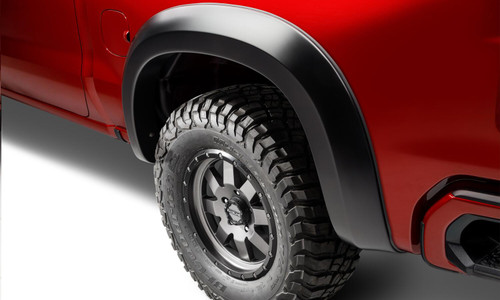 BUSHWACKER 40152-02 BLACK EXTENDAFENDER FENDER FLARES SMOOTH FINISH 2-PIECE REAR FOR 19-26 CHEVROLET SILVERADO 1500 2022 CHEVROLET SILVERADO 1500 LTD