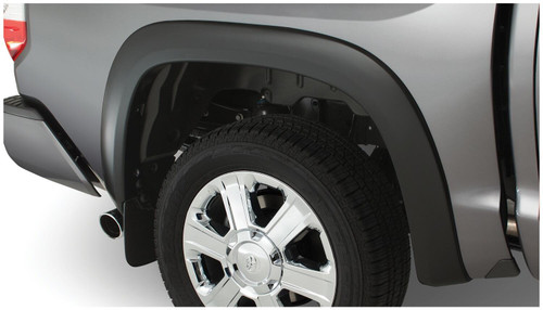 BUSHWACKER 31926-02 BLACK OE STYLE SMOOTH FINISH 4-PIECE FENDER FLARE SET FOR 2009-2011 TOYOTA RAV4 (BASE MODEL ONLY)