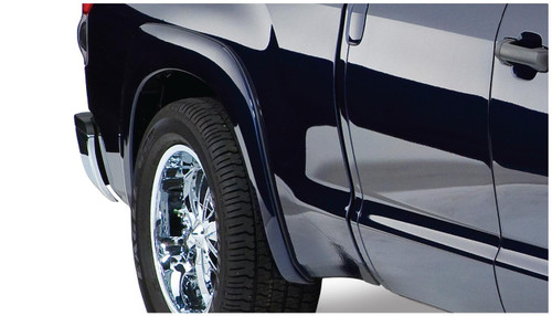 BUSHWACKER 30020-02 BLACK OE STYLE SMOOTH FINISH REAR FENDER FLARES FOR 2007-2013 TOYOTA TUNDRA