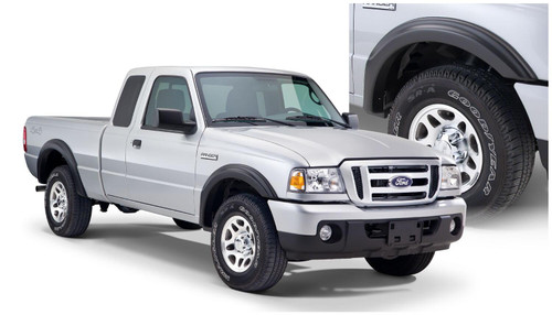 BUSHWACKER 21912-02 BLACK OE STYLE SMOOTH FINISH 4-PIECE FENDER FLARE SET FOR 1993-2011 FORD RANGER (EXCLUDES FX4)