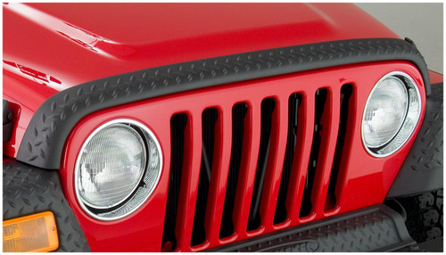BUSHWACKER 14006 BLACK TRAIL ARMOR HOOD STONE GUARD FOR 1998-2006 JEEP WRANGLER