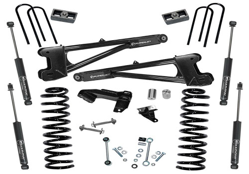 SUPERLIFT K987 4 INCH LIFT KIT 2011-2016 FORD F-250 AND F-350 SUPER DUTY 4WD DIESEL ENGINE WITH REPLACEMENT RADIUS ARMS AND SHOCKS