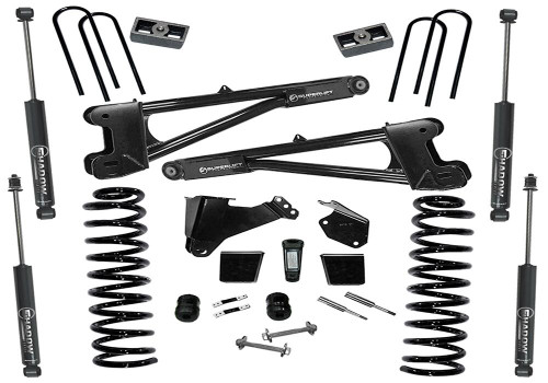 SUPERLIFT K977 6 INCH LIFT KIT 2005-2007 FORD F-250 AND F-350 SUPER DUTY 4WD DIESEL ENGINE WITH REPLACEMENT RADIUS ARMS AND SHOCKS