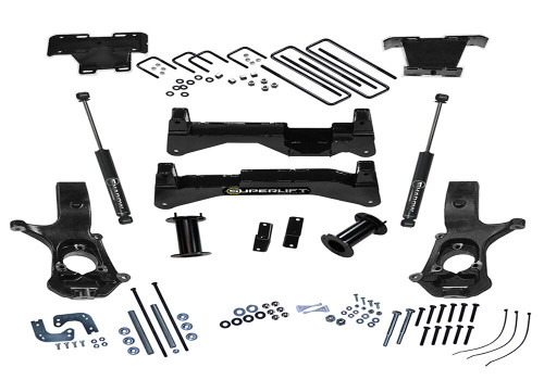 SUPERLIFT K897 8 INCH LIFT KIT 2014-2018 CHEVY SILVERADO AND GMC SIERRA 2WD WITH ALUMINUM OR STAMP STEEL CONTROL ARMS WITH REAR SHOCKS