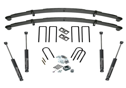 SUPERLIFT K461 3.5 INCH LIFT KIT 1973-1987 CHEVY K30 OR GMC K35 SMALL BLOCK ENGINE ONLY REAR BLOCK KIT WITH SHOCK