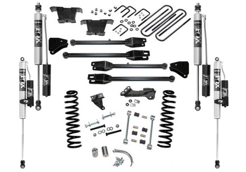 SUPERLIFT K233FX 4 INCH LIFT KIT 2008-2010 FORD F-250/350 4WD DIESEL ENGINE WITH 4-LINK CONVERSION WITH FOX 2.0 RESERVOIR SHOCKS