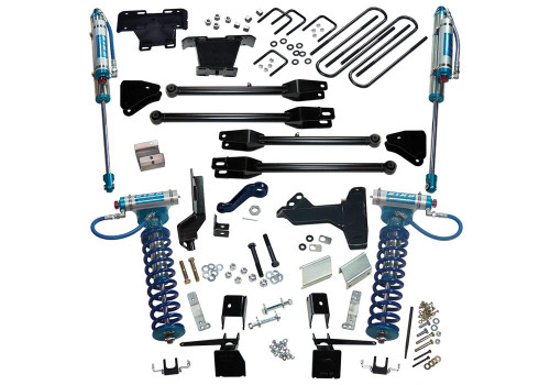 SUPERLIFT K171KG 6 INCH KING EDITION 4-LINK LIFT KIT 2017-2022 FORD F-250 AND F-350 SUPER DUTY WITH KING FRONT COILOVERS AND KING RESERVOIR REAR SHOCKS 4WD