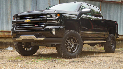 SUPERLIFT K161B 6.5 INCH LIFT KIT 2014-2018 CHEVY SILVERADO AND GMC SIERRA 1500 4WD WITH ALUMINUM OR STAMPED STEEL CONTROL ARMS WITH BILSTEIN REAR SHOCKS