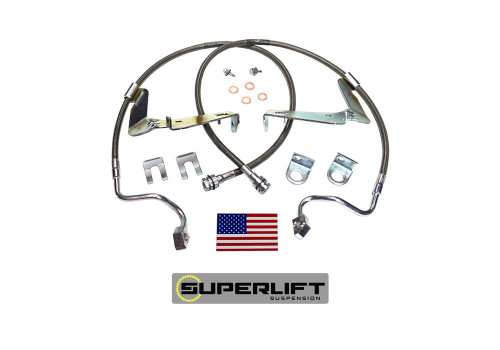 SUPERLIFT 91560 BULLETPROOF BRAKE HOSE FRONT 2008-2010 FORD F-250 AND F-350 WITH 6-10 INCH LIFT KIT