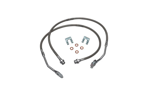 SUPERLIFT 91355 BULLET PROOF BRAKE HOSE FRONT 1979-1986 GM PICKUP, BLAZER, AND SUBURBAN SOLID AXLE WITH 8-12 INCH LIFT KIT