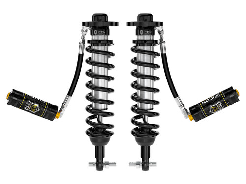 ICON 91824C 2021-2024 FORD F-150 4WD-TREMOR 3.5-4.5 INCH-2.5-3 INCH LIFT FRONT V.S. 2.5 SERIES COILOVERS REMOTE RESERVOIR W- CDCV PAIR