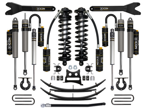 ICON K63196 11-16 FORD F250/F350 2.5-3 INCH LIFT STAGE 6 COILOVER SYSTEM W/ LEAF SPRINGS