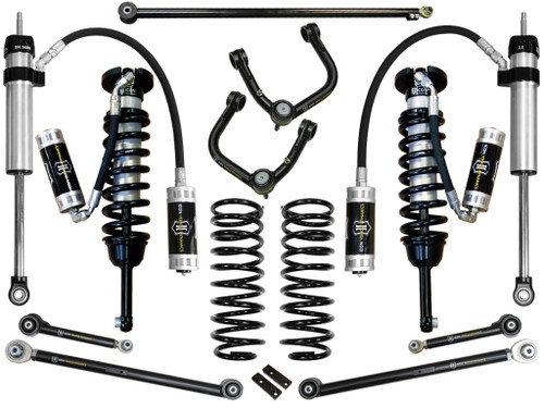 ICON K53066T 2010-2024 TOYOTA 4RUNNER/2010-2014 TOYOTA FJ CRUISER 0-3.5 INCH LIFT STAGE 6 SUSPENSION SYSTEM TUBULAR UCA