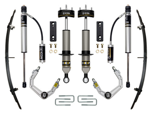 ICON K53222 2005-2023 TOYOTA TACOMA 0-2 INCH LIFT STAGE 3 EXP SUSPENSION SYSTEM BILLET UCA
