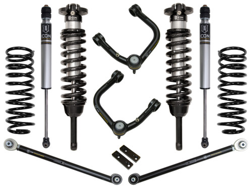ICON K53053T 03-09 4RUNNER FJ CRUISER 0-3.5 INCH STAGE 3 SUSPENSION SYSTEM W TUBULAR UCA