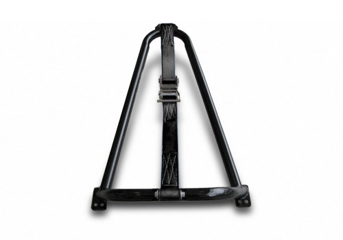 N-FAB BM1TCBK GLOSS BLACK BED MOUNTED TIRE CARRIER WITH BLACK STRAP