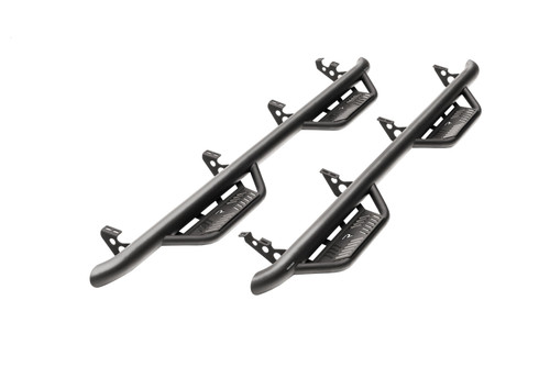 N-FAB HPN2273CC-TX PODIUM STEP LG CAB LENGTH (2 STEPS PER SIDE) 3 INCH MAIN TUBE DIAMETER 2022-2026 NISSAN FRONTIER CREW CAB TEXTURED BLACK