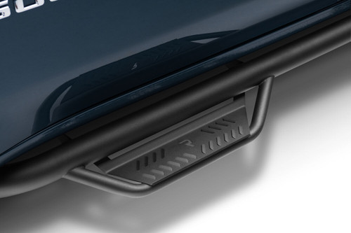 N-FAB HPC1971QC-TX PODIUM STEP LG CAB LENGTH (2 STEPS PER SIDE) 3 INCH MAIN TUBE DIAMETER 2019 (NEW BODY STYLE)-2025 CHEVY SILVERADO/GMC SIERRA 1500/2020-2025 2500 HD/3500 HD DOUBLE CAB TEXTURED BLACK