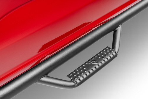 N-FAB F17105CC-6 NERF STEP BAR WHEEL-TO-WHEEL WITH BED ACCESS (3 STEPS PER SIDE) 2017-2026 FORD F-250/F-350 6.75 INCH BED CREW CAB GLOSS BLACK