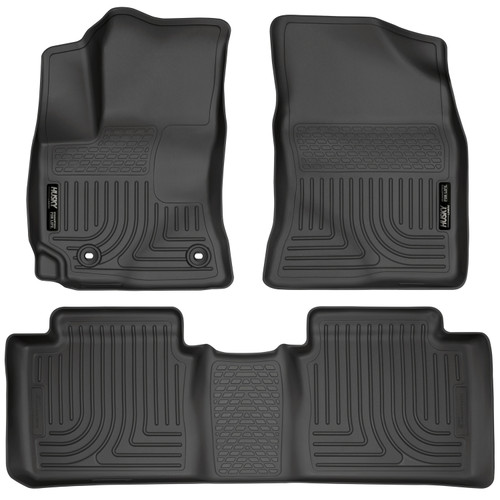 HUSKY LINERS 99521 WEATHERBEATER FRONT & 2ND SEAT FLOOR LINERS FOR 2014-2019 COROLLA WITH MANUAL TRANSMISSIONS