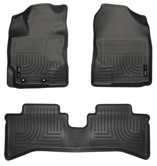 HUSKY LINERS 99501 WEATHERBEATER FRONT & 2ND SEAT FLOOR LINERS FOR 2012-2016 PRIUS C