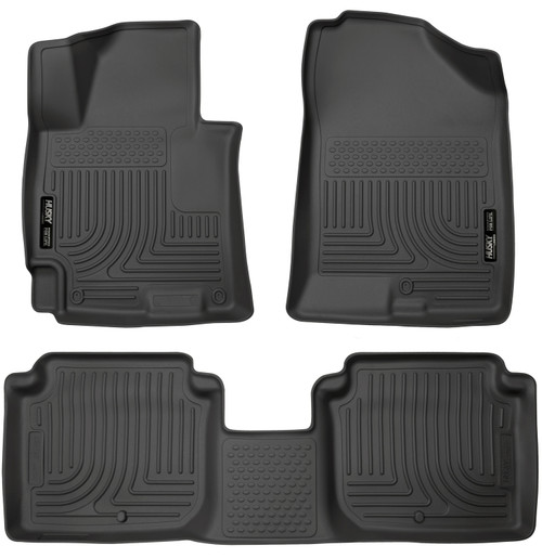 HUSKY LINERS 98941 WEATHERBEATER FRONT & 2ND SEAT FLOOR LINERS FOR 2014-2016 ELANTRA